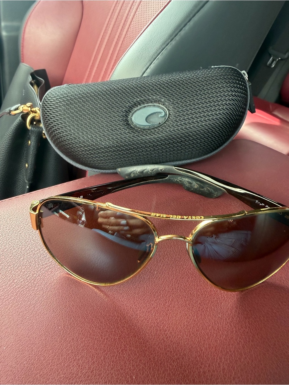 Costa Gold Frame Sunglasses with Brown Lenses